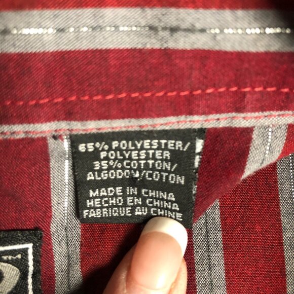 ROPER Western Shirt Mens XL Button Down Pearl Snap Pocketed Long Sleeve - Picture 5 of 10